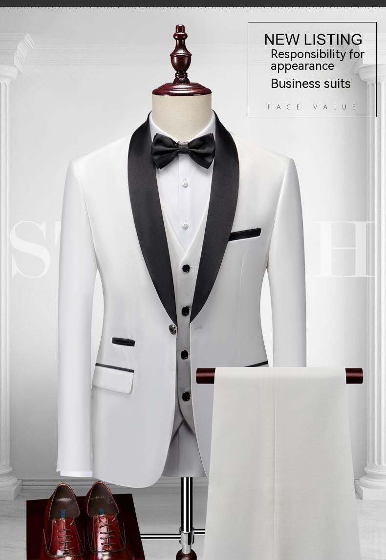 Men's 3 Piece Suit Tuxedo Jacket Vest Pants 16