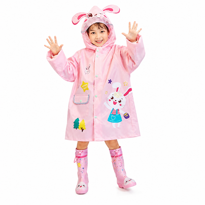 One-Piece Raincoat for Babies and Young Children