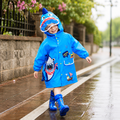 One-Piece Raincoat for Babies and Young Children