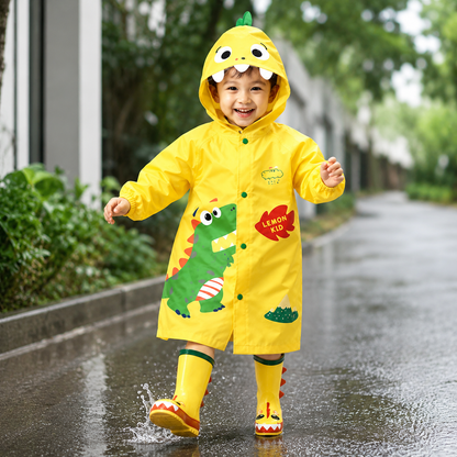 One-Piece Raincoat for Babies and Young Children