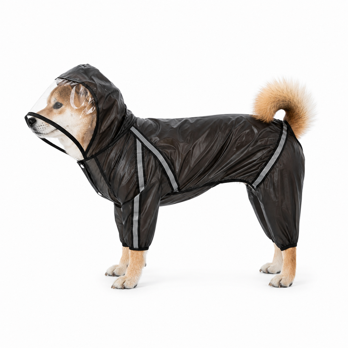 Frosted Four-Feet Raincoat for Growing Puppies