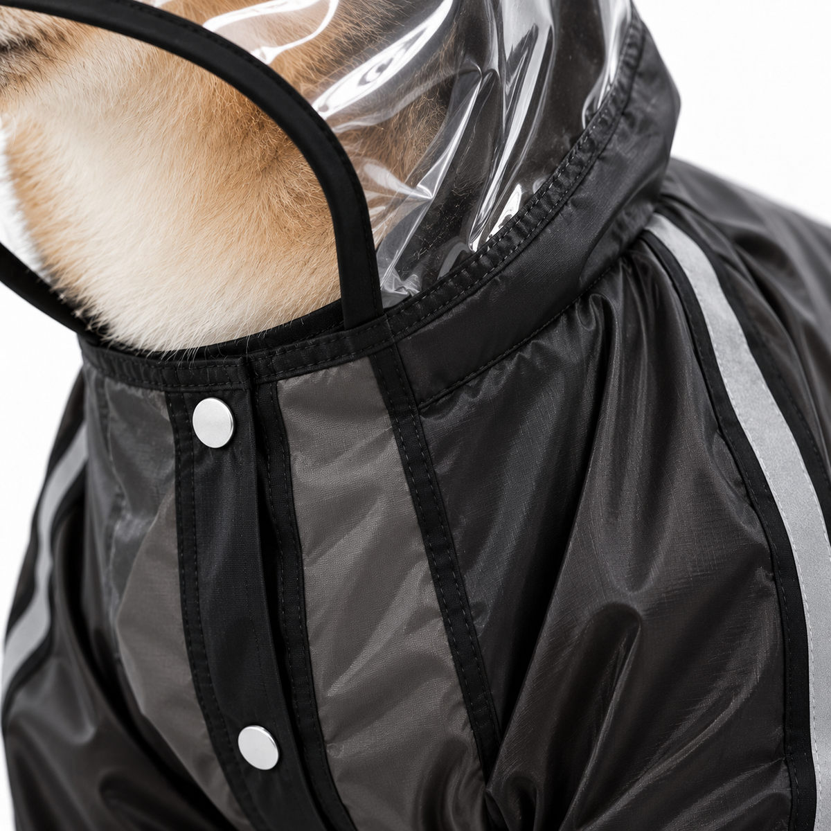 Frosted Four-Feet Raincoat for Growing Puppies