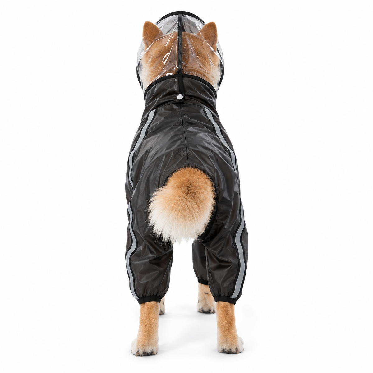 Frosted Four-Feet Raincoat for Growing Puppies