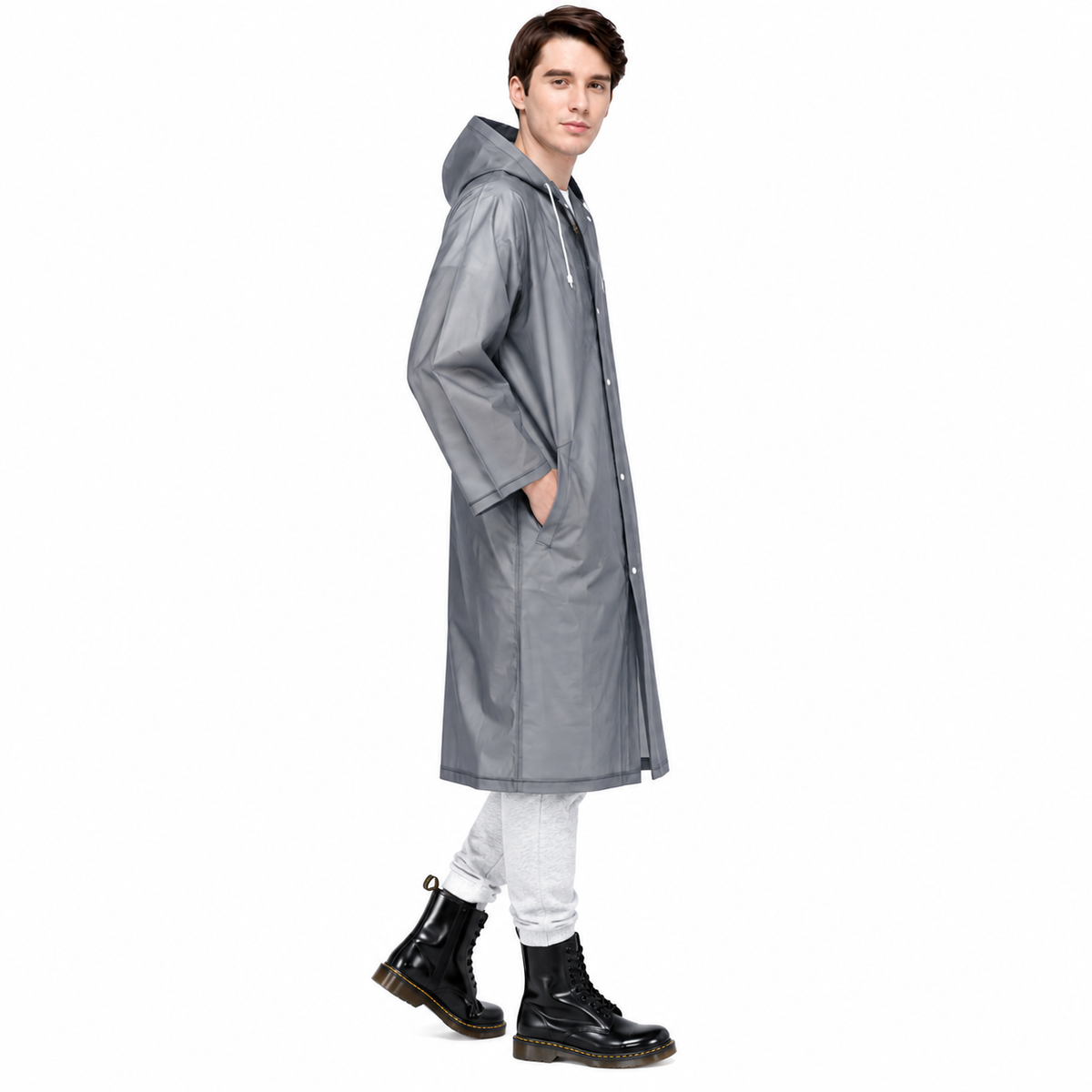 Lightweight Raincoat with EVA Material for On-the-Go Use