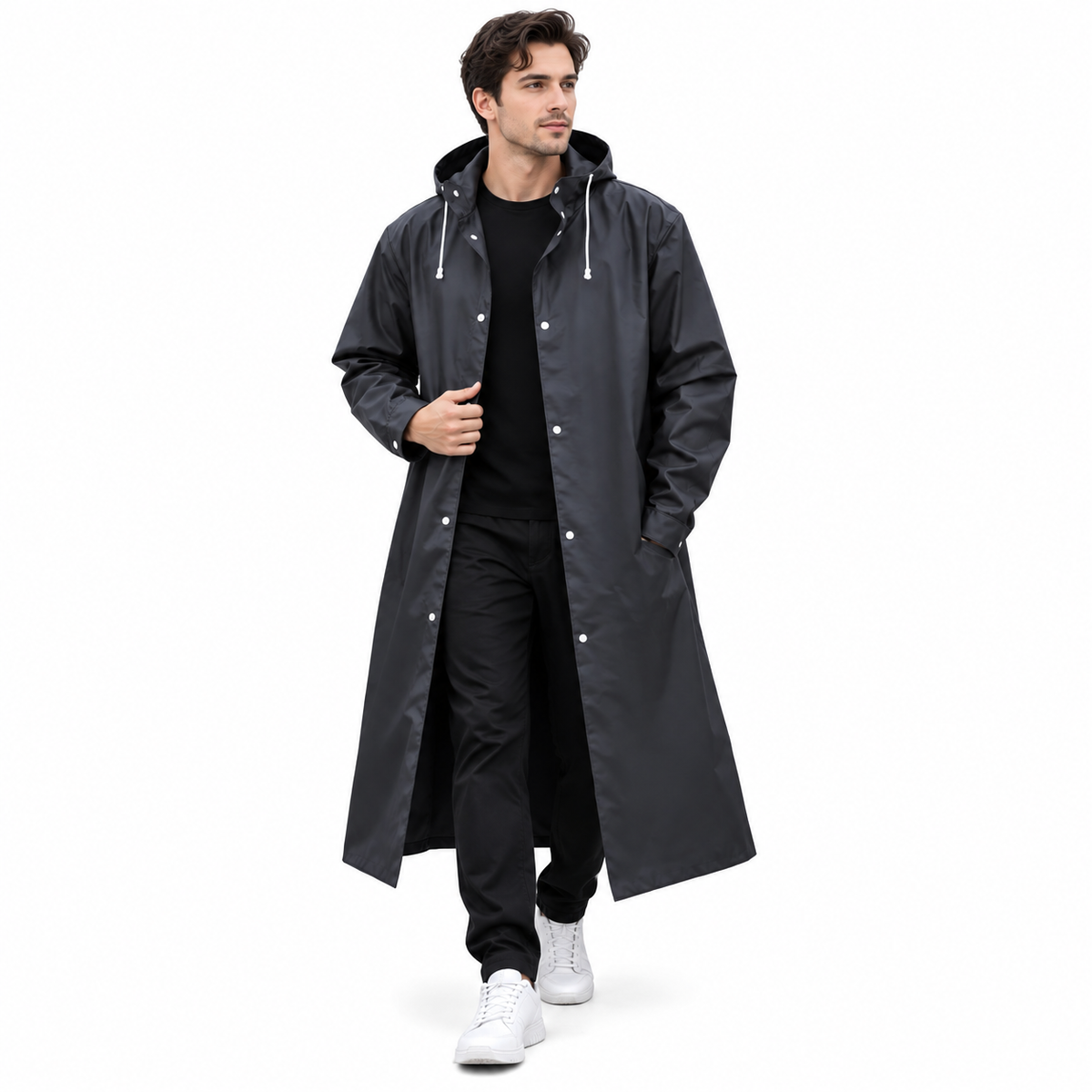 Transparent Raincoat with New EVA Material for Hiking Trips
