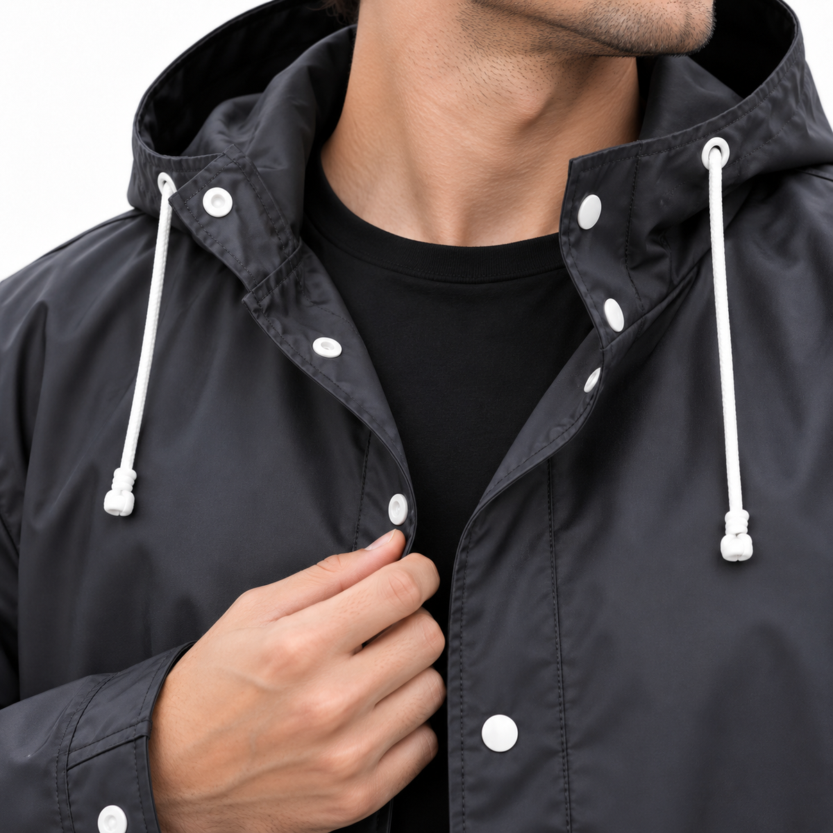 Transparent Raincoat with New EVA Material for Hiking Trips