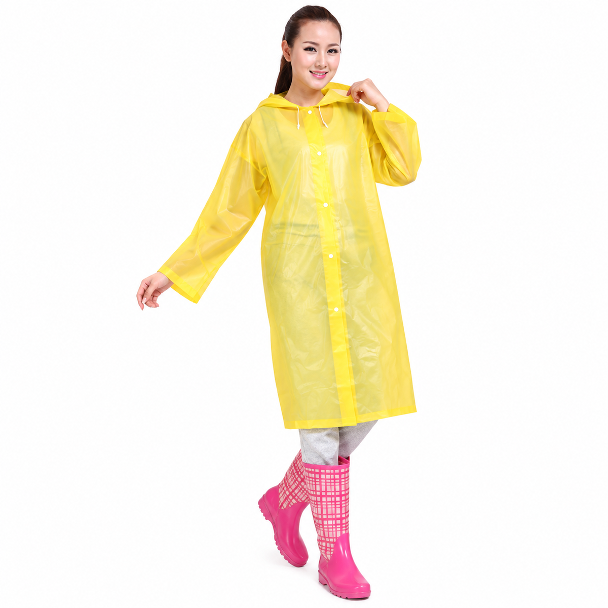 Lightweight Raincoat with EVA Material for On-the-Go Use
