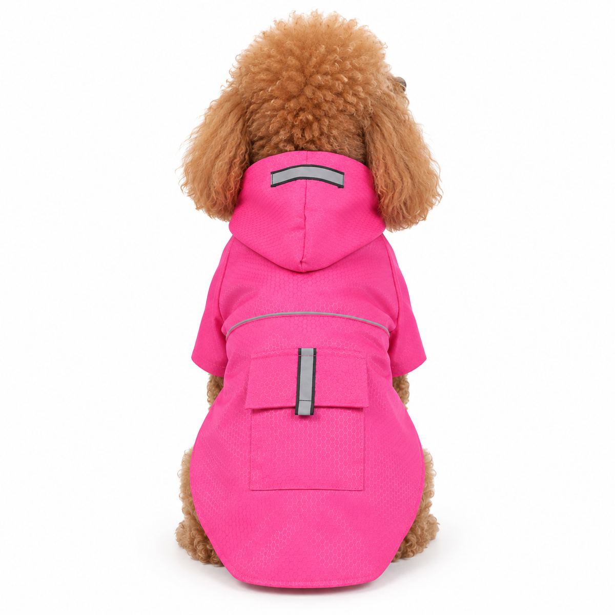 Velcro Reflective Raincoat with Snowproof Layer for Small Pets
