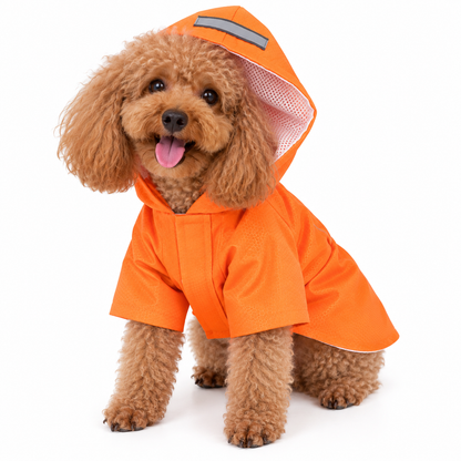 Velcro Reflective Raincoat with Snowproof Layer for Small Pets