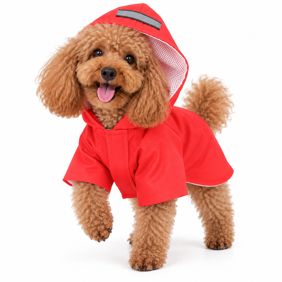 Velcro Reflective Raincoat with Snowproof Layer for Small Pets