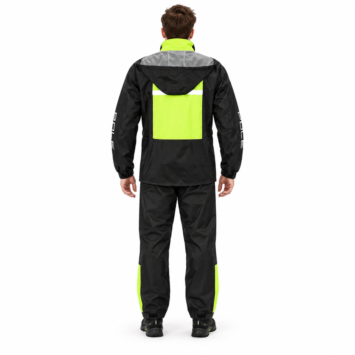 Adult Raincoat and Pants Set with Polyester Fabric for Outdoors