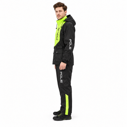 Adult Raincoat and Pants Set with Polyester Fabric for Outdoors
