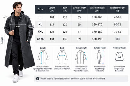 Transparent Raincoat with New EVA Material for Hiking Trips