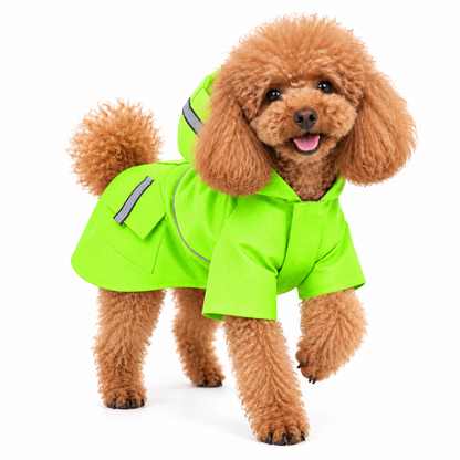 Velcro Reflective Raincoat with Snowproof Layer for Small Pets