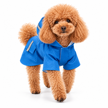 Velcro Reflective Raincoat with Snowproof Layer for Small Pets