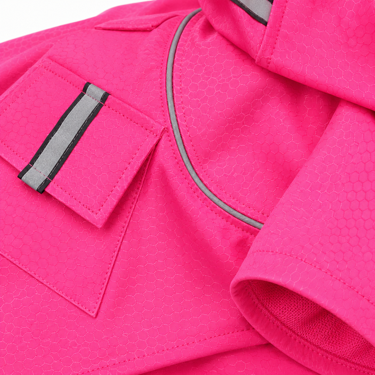Velcro Reflective Raincoat with Snowproof Layer for Small Pets