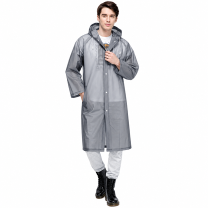 Lightweight Raincoat with EVA Material for On-the-Go Use