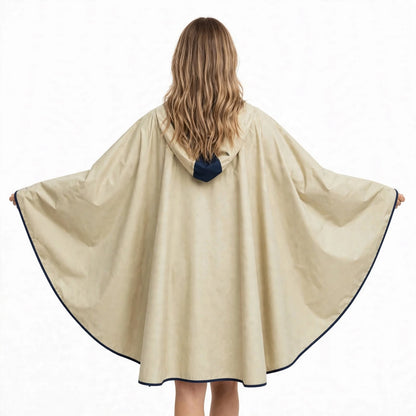 Cloak Raincoat with Polyester Fiber for Hiking and Biking