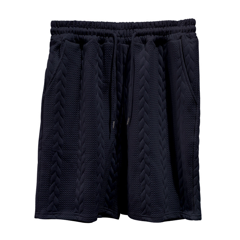 Men’s Two-Piece Outfit with Patterned T-Shirt and Relaxed Fit Shorts 19