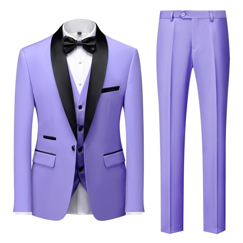 Men's 3 Piece Suit Tuxedo Jacket Vest Pants 12