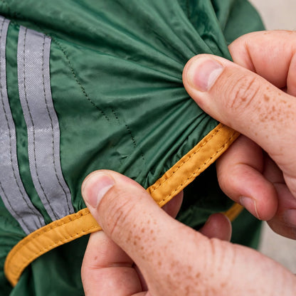 British-Style Raincoat with Reflective Bar for Dogs