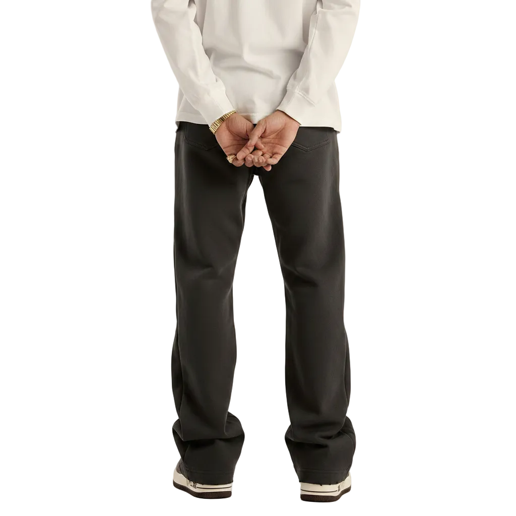 Men's Relaxed Fit Cotton Sweatpants with Elastic Waist for Casual Pants 7