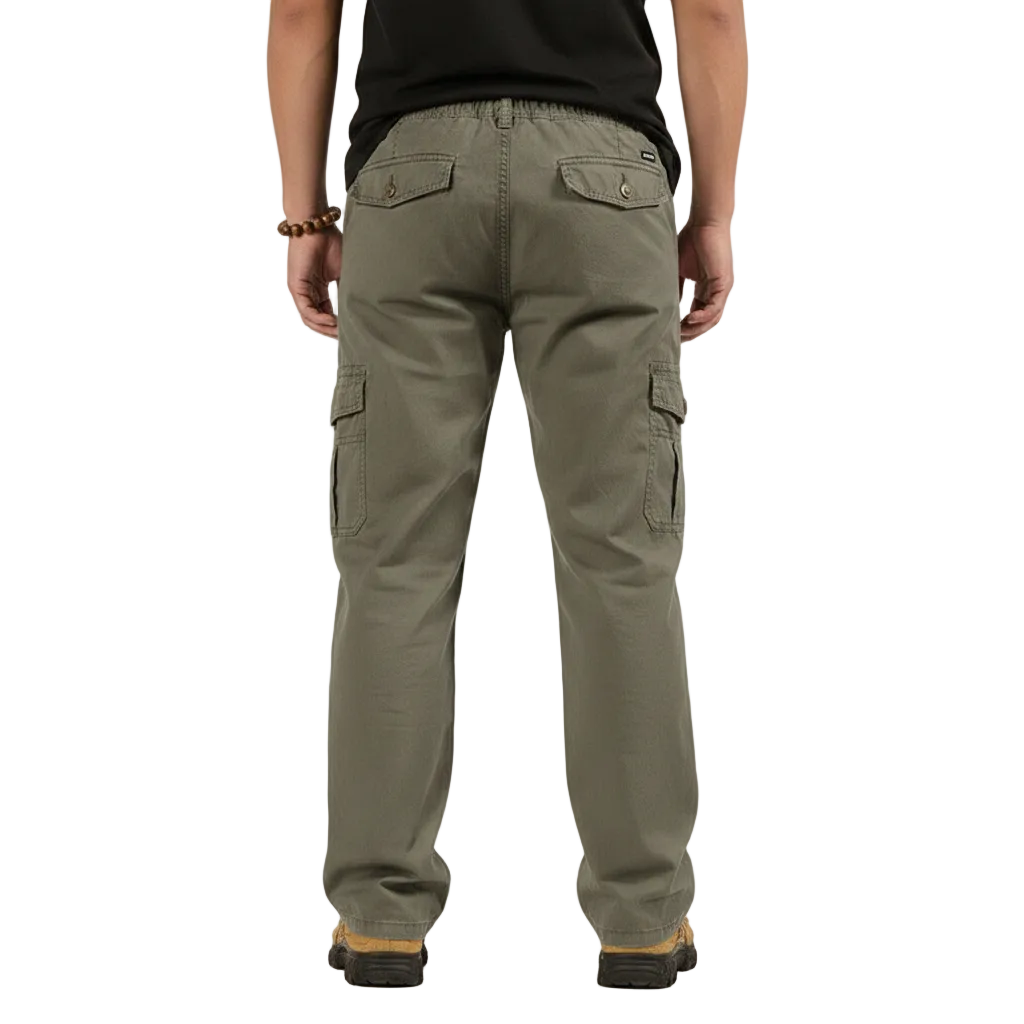 Men's Cotton Cargo Pants with Multi-Pocket Design 6