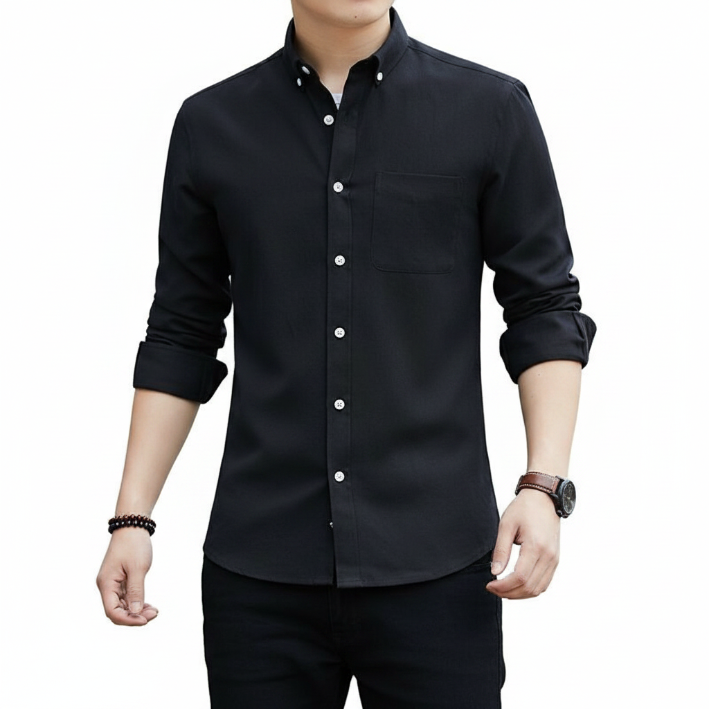 Men's Shirts Slim Fit Casual Long Sleeve Shirts Business Men 6