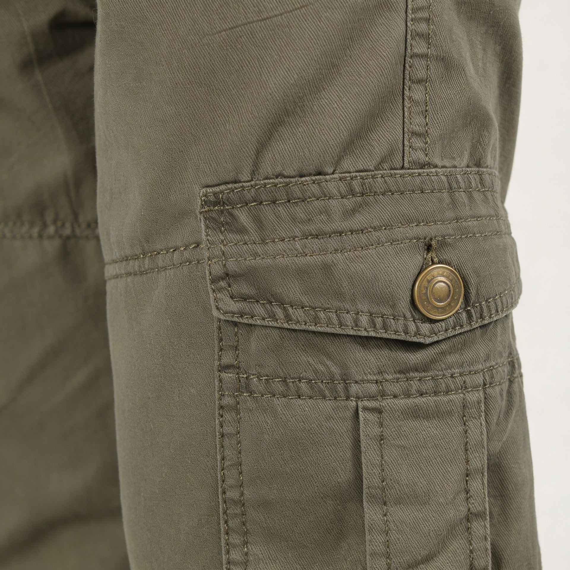 Men's Cotton Cargo Pants with Multi-Pocket Design