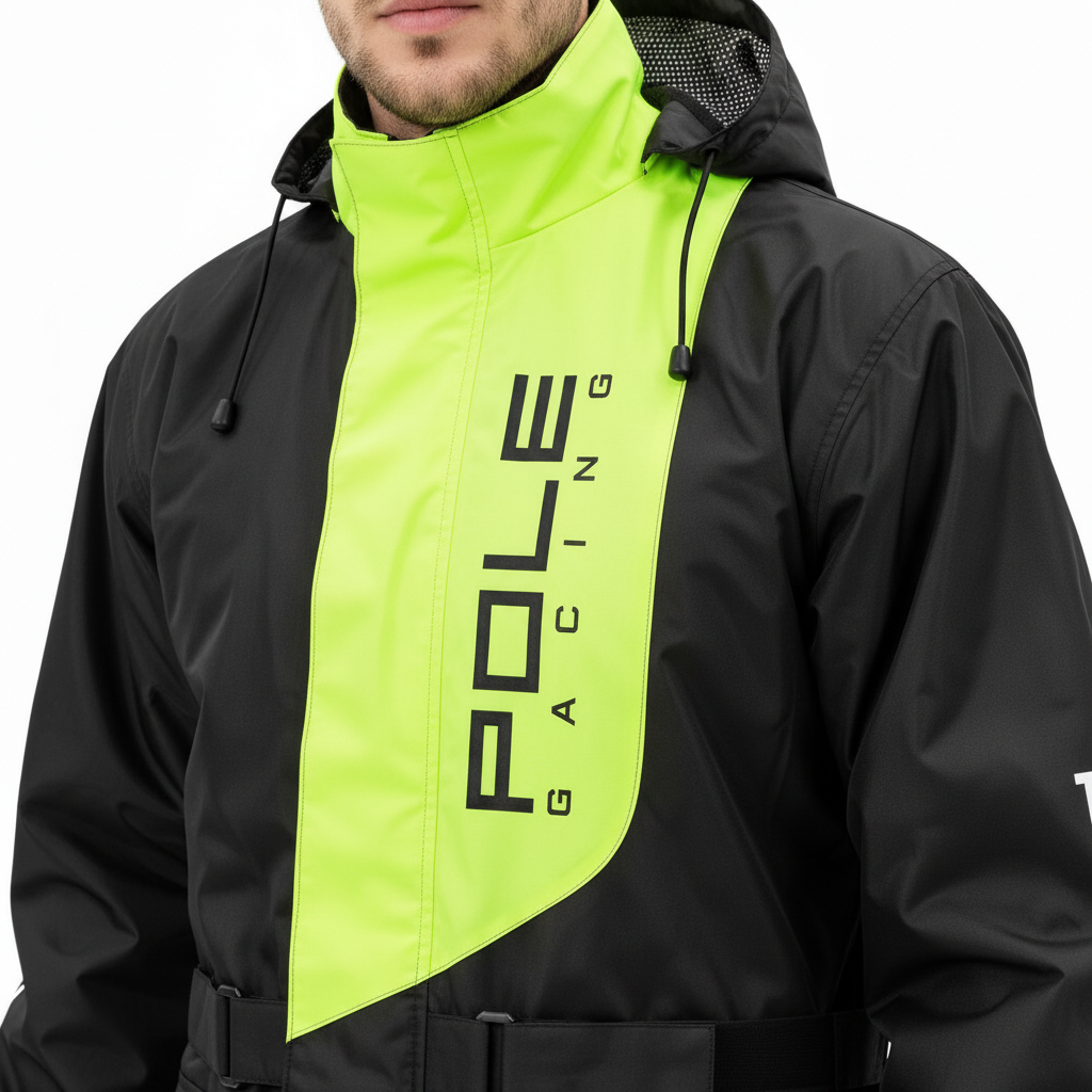 Adult Raincoat and Pants Set with Polyester Fabric for Outdoors
