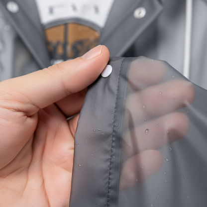 Lightweight Raincoat with EVA Material for On-the-Go Use