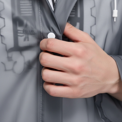 Lightweight Raincoat with EVA Material for On-the-Go Use