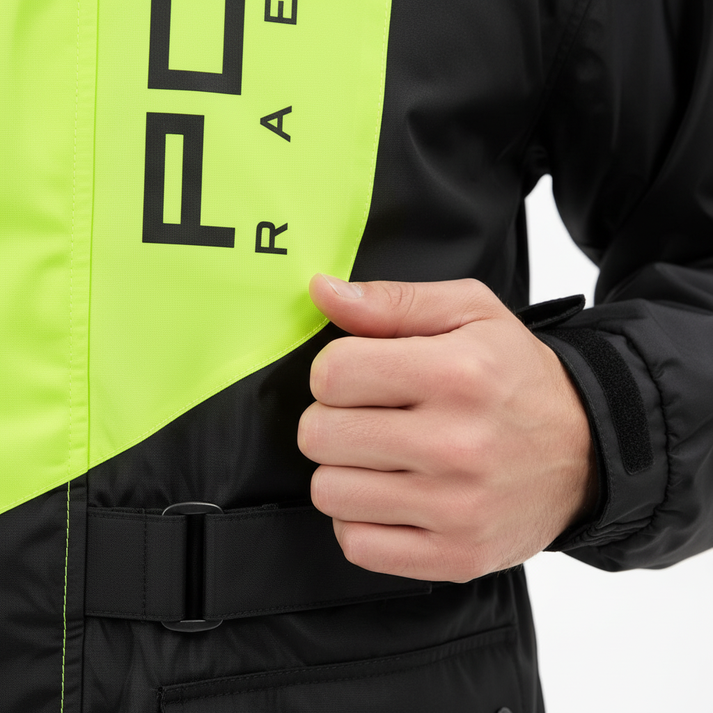 Adult Raincoat and Pants Set with Polyester Fabric for Outdoors