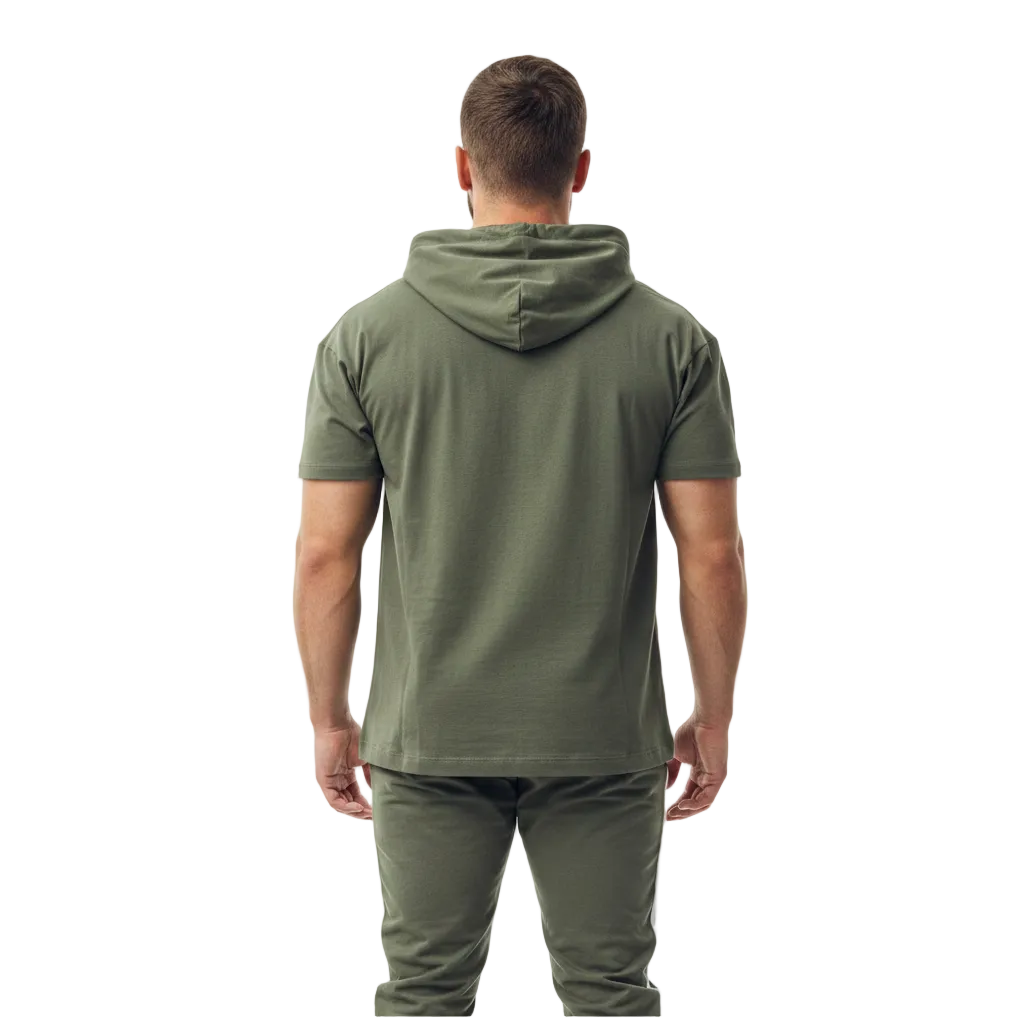 Men’s Short Sleeve Hoodie and Jogger Pants Set 6