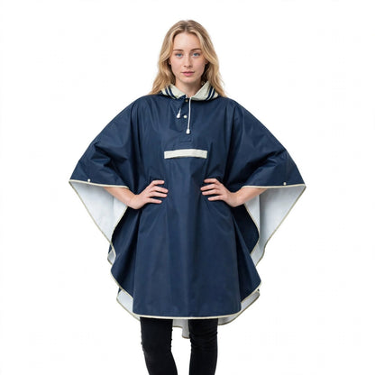 Cloak Raincoat with Polyester Fiber for Hiking and Biking